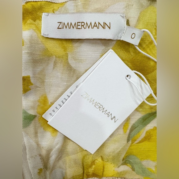 ZIMMERMANN Wonderland Floral Strapless Gown maxi Floral Dress - Picture 12 of 15